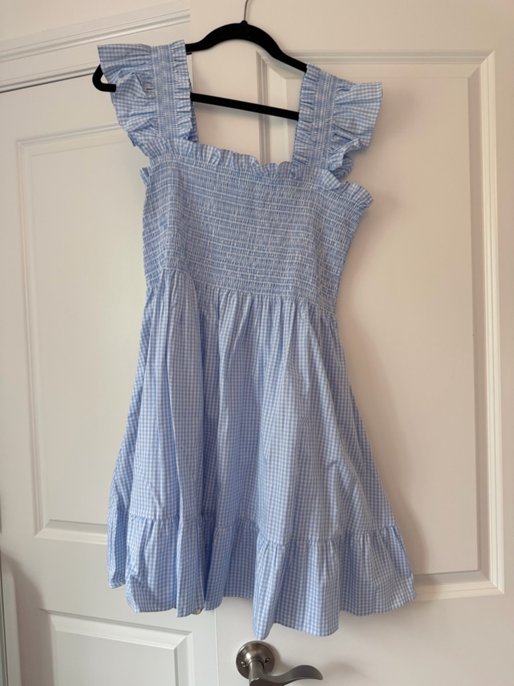 Hill House Elizabeth Nap Dress in Hydrangea Gingham - Picture 5 of 5